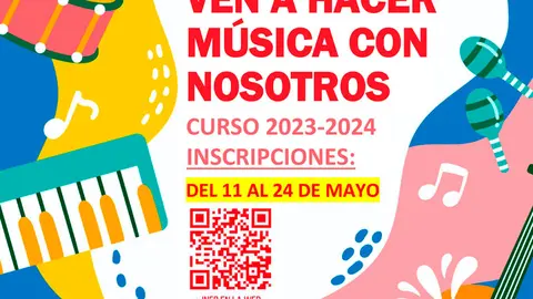 Inscripciones Conservatorio Profesional de M&uacute;sica de Tarazona Curso 2023-2024