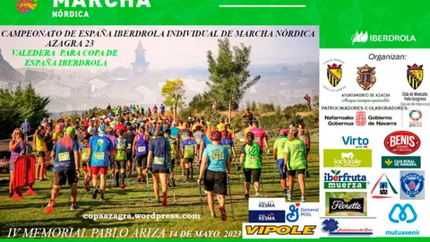 Campeonato de Marcha N&oacute;rdica IV Memorial Pablo Ariza 2023 en Azagra