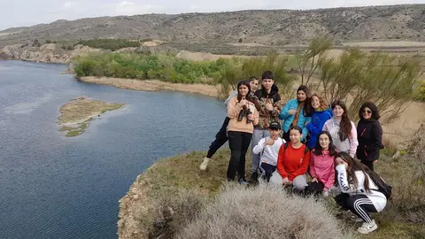 Alumnado que ha participado en el proyecto ERASMUS del IES Alhama y Biciclistas de Corella