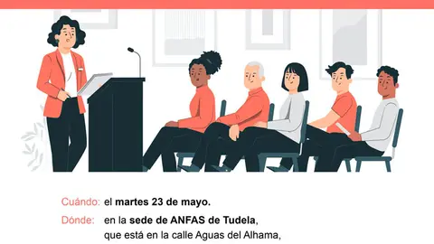 Mitin Accesible de ANFAS en Tudela