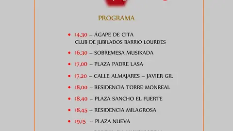 Acto en Tudela de Recuerdo al Se&ntilde;or Tom&aacute;s