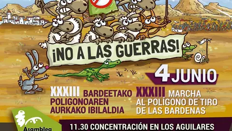 Cartel XXXIII Marcha Antipol&iacute;gono Bardenas 2023