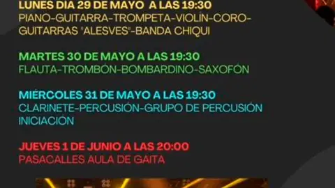 Conciertos fin de curso en Villafranca de la Escuela de M&uacute;sica &lsquo;Fernando Calahorra&rsquo;
