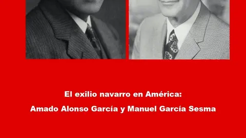 Presentaci&oacute;n en Tudela del libro &lsquo;El exilio navarro en Am&eacute;rica Amado Alonso Garc&iacute;a y Manuel Garc&iacute;a Sesma&rsquo; de Jos&eacute; Andr&eacute;s Alvaro Oc&aacute;riz