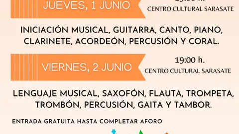 Audici&oacute;n del alumnado de la Escuela de M&uacute;sica de Castej&oacute;n