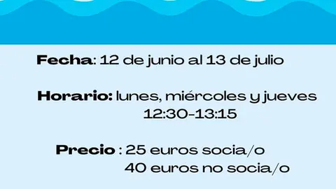 Curso en Cadreita de Gimnasia Acu&aacute;tica
