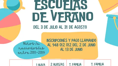 Escuelas de Verano 2023 en Valtierra