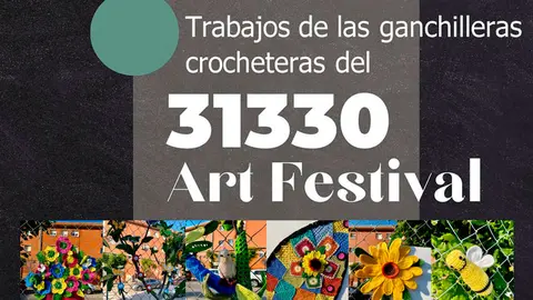 Exposici&oacute;n de ganchillo en Villafranca del 31330 Art Festival