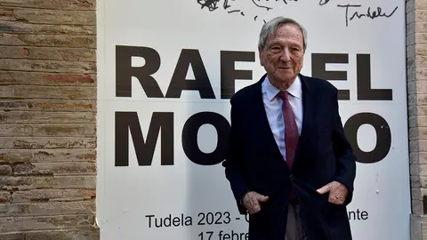 Rafael Moneo en el cierre de su exposici&oacute;n en la Casa del Almirante