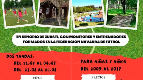 I Campus de verano de la Federaci&oacute;n Navarra de F&uacute;tbol