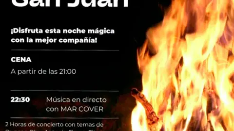 Hoguera de San Juan 2023 en Caparroso
