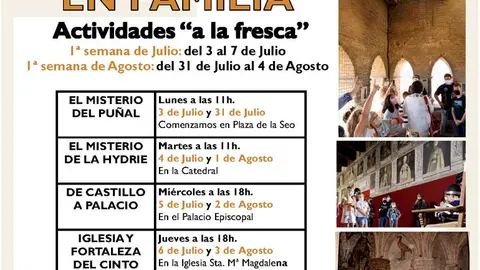 Actividades en Tarazona &lsquo;Tarazona en Familia&rsquo;