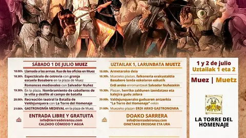 La Batalla de Valdejunquera y la Gastronom&iacute;a Medieval 2023 en Muez