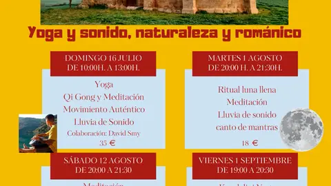 Yoga, sonido y naturaleza &lsquo;Respirando el rom&aacute;nico&rsquo; 2023 en Tierras de Iranzu