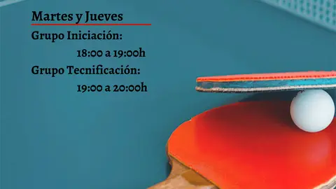 Tenis de mesa de verano en Cintru&eacute;nigo