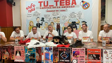 Pe&ntilde;a La Teba actividades 2023 presentaci&oacute;n pancarta