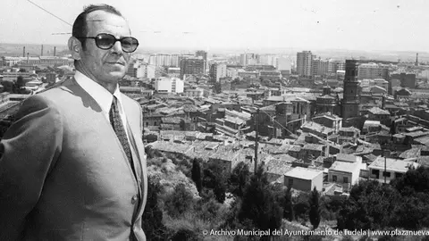Rafael A&ntilde;&oacute;n Baigorri en un panor&aacute;mica de Tudela