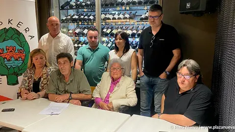 Rosica durante el anuncio de su nombramiento como Abuela de Tudela