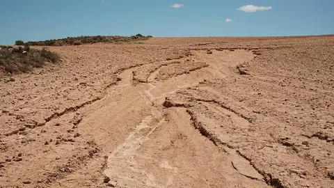 Imagen tomada en Cascante tras la tormenta del pasado 21 de junio
