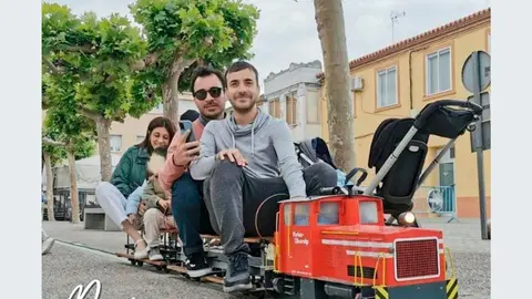 Tren de cinco pulgadas en Castej&oacute;n