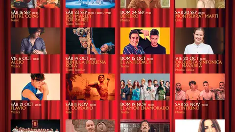 Programaci&oacute;n septiembre diciembre 2023 del Teatro Gaztambide de Tudela