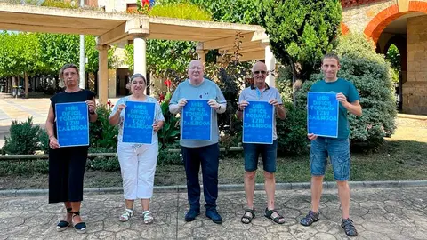 Ic&iacute;ar Les (concejal cultura Tudela), Bel&eacute;n &Aacute;lvarez (Quiero teatro), Alfredo Arruiz (alcalde de Huarte), Pedro Jim&eacute;nez (concejal cultura Alsasua) y Jokin Kampion (t&eacute;cnico de cultura de Huarte)