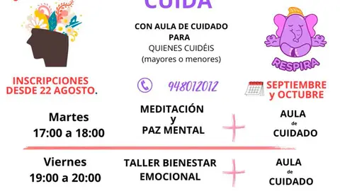 Taller en Villafranca &lsquo;Cuidando a quien cuida&rsquo;