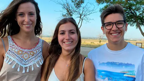 Cristina, Nuria y Celia, las tres profesionales de psicolog&iacute;a que conducen este servicio en los centros de salud del &aacute;rea
