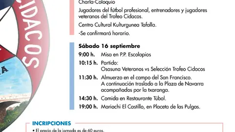 50 Aniversario del Trofeo de f&uacute;tbol Ciudad del Cidacos 2023 en Tafalla