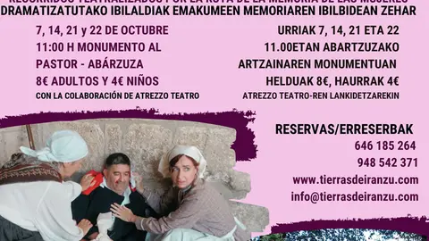 Recorridos teatralizados &lsquo;La memoria de las mujeres&rsquo; 2023 en Ab&aacute;rzuza