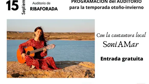 Concierto en Ribaforada de la catautora local SoniAMar