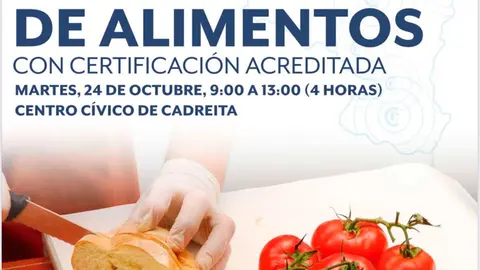 Curso en Cadreita de manipulador de alimentos