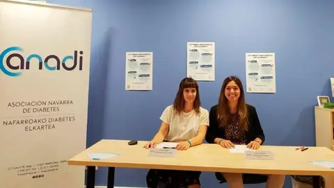 Cristina Azagra (ANADI) y Arantxa Bujanda (UPNA)