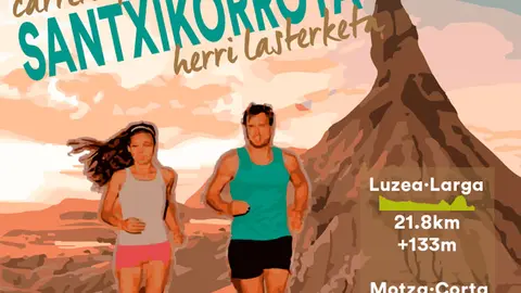 Carrera popular Santxikorrota 2023 en Arguedas