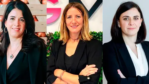 Beatriz Marchite, Elisa Manero y Mar&iacute;a Mena