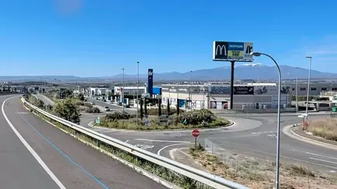Rotonda del Coveg&aacute;n antes de las obras que ese est&aacute;n ejecutando en la actualidad