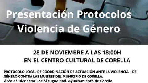 Presentaci&oacute;n en Corella de los Protocolos de Violencia de G&eacute;nero