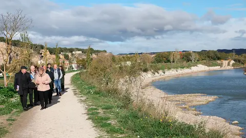 Paseo a orillas del r&iacute;o Arga a su paso por Falces