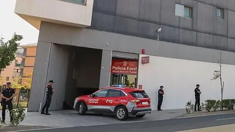 Sede de la Policía Foral en el edificio judicial de Tudela
