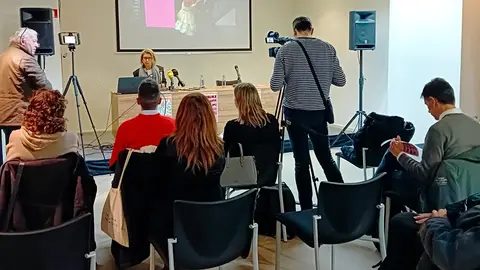 Ic&iacute;ar Les Urra en la presentaci&oacute;n de la nueva temporada del Teatro Gaztambide