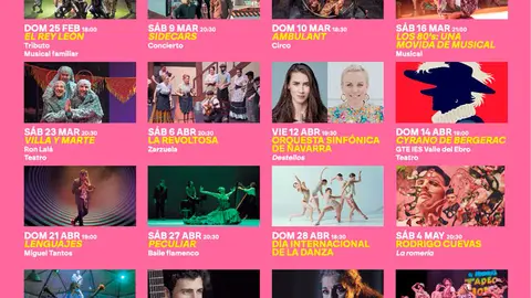 Programaci&oacute;n enero-junio 2024 del Teatro Gaztambide de Tudela