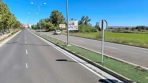 Campos anexos a la avenida Zaragoza de Tudela
