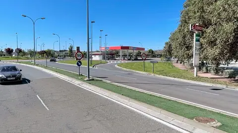 Carretera de Zaragoza a la altura del Hiper Eroski