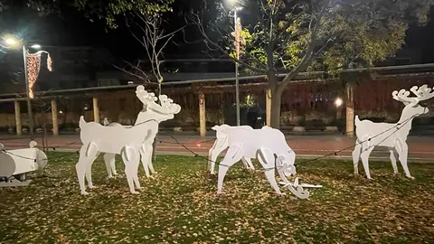Vandalismo en los renos del paseo del Queiles