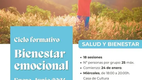 Ciclo formativo en Villafranca de Bienestar emocional