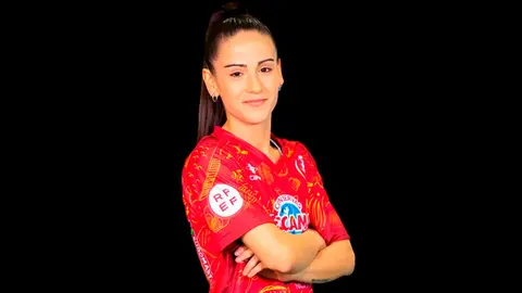Carla Ayensa Arano, jugadora n&ordm; 12 de Poio Pescamar FS. Foto Emma Belmonte