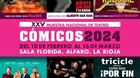 XXV Muestra Nacional de Teatro C&oacute;micos 2024 en Alfaro