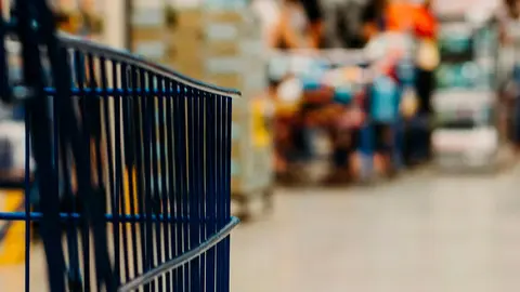 Carrito supermercado compra mercado hipermercado