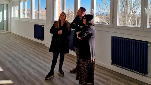 Recepci&oacute;n municipal de las obras del aula &lsquo;IkasNova&rsquo; del colegio Monte San Juli&aacute;n el pasado 12 de enero