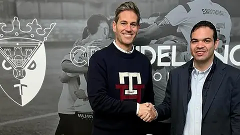 David Gonz&aacute;lez junto al presidente Ram&oacute;n L&aacute;zaro